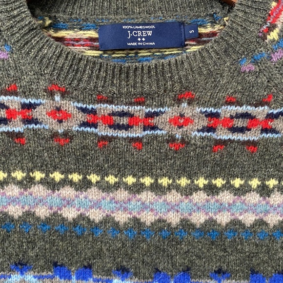 J. Crew 100% lamb wool crewneck sweater. - Picture 2 of 8